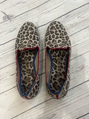 Rothy’s The Loafer Retired Mocha Spot Leopard Size 10